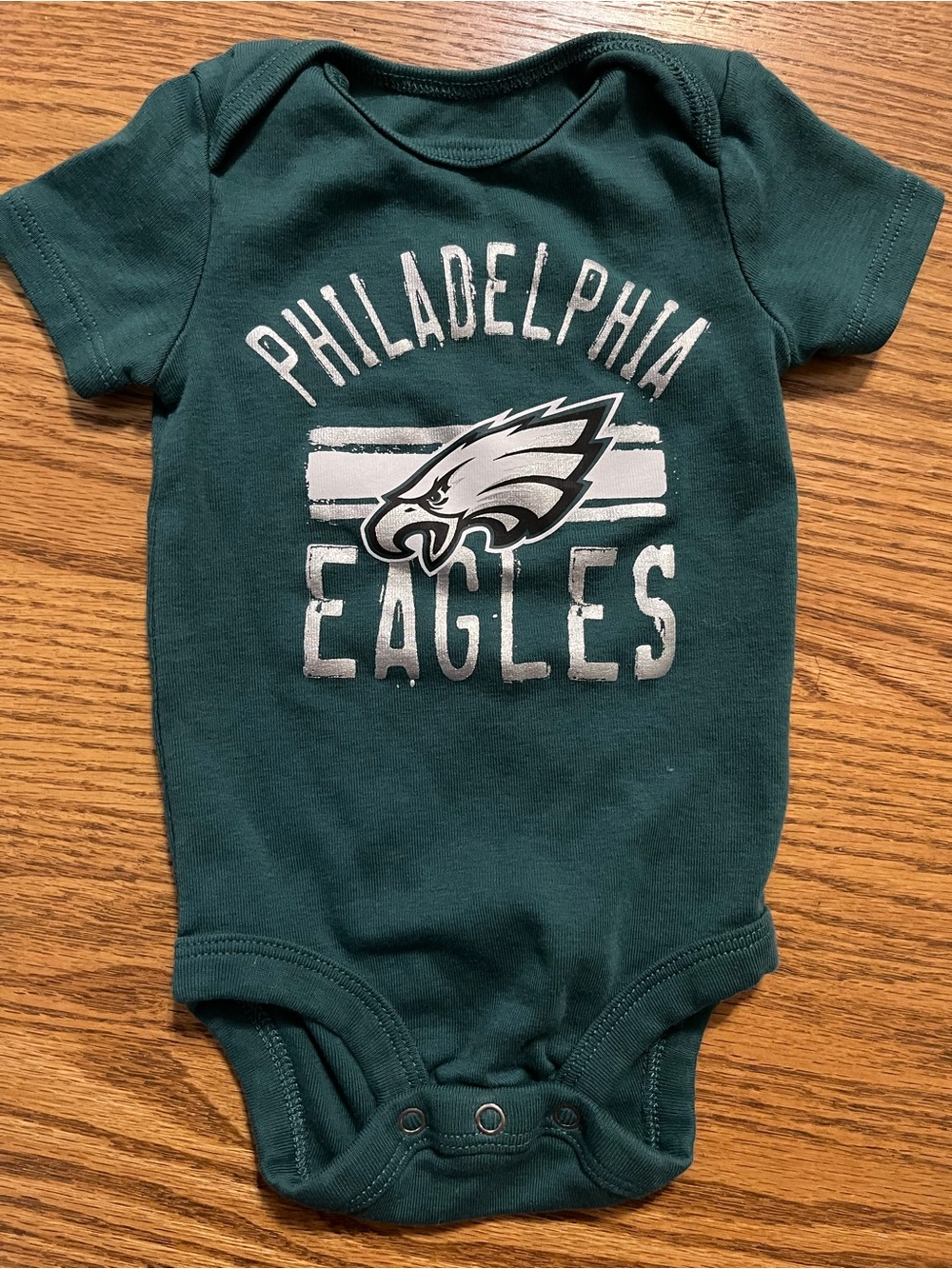 NFL Philadelphia Eagles Baby Bodysuit - Forest Green with White Logo